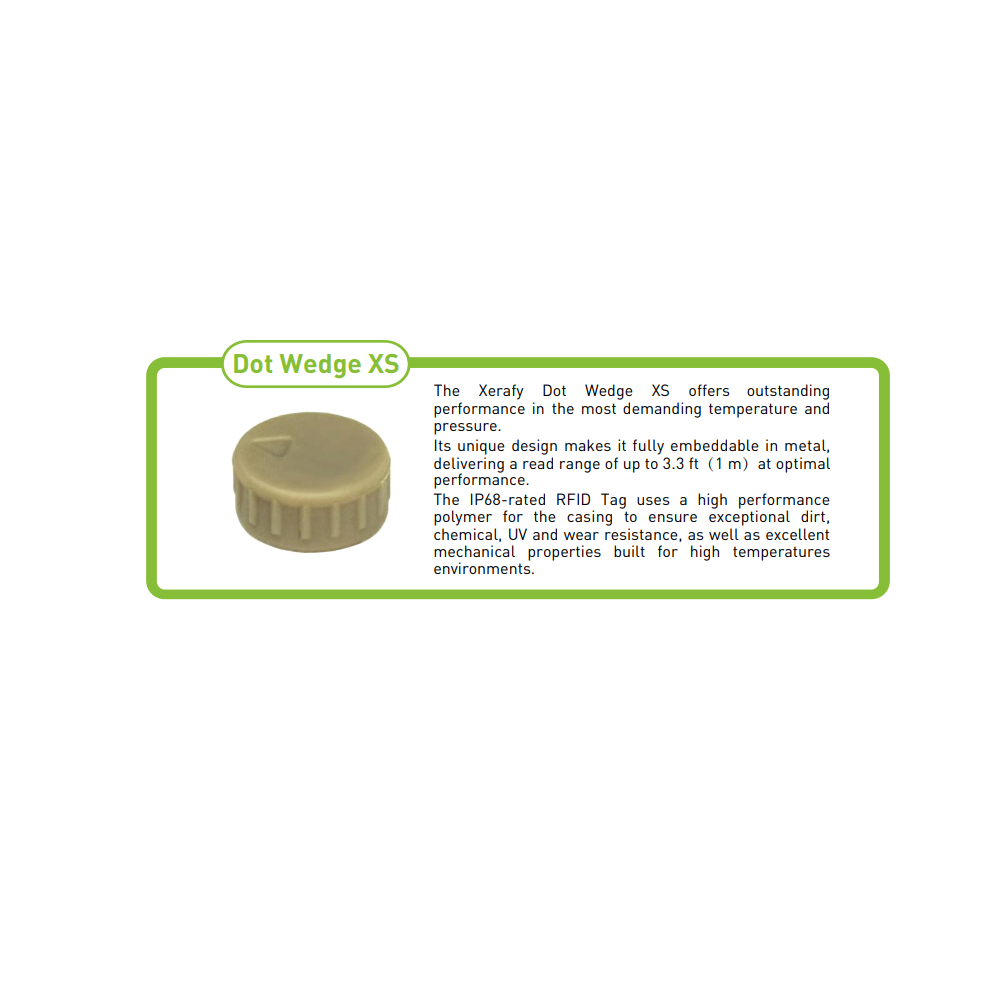 Xerafy Rfid Tag Dot Wedge XS